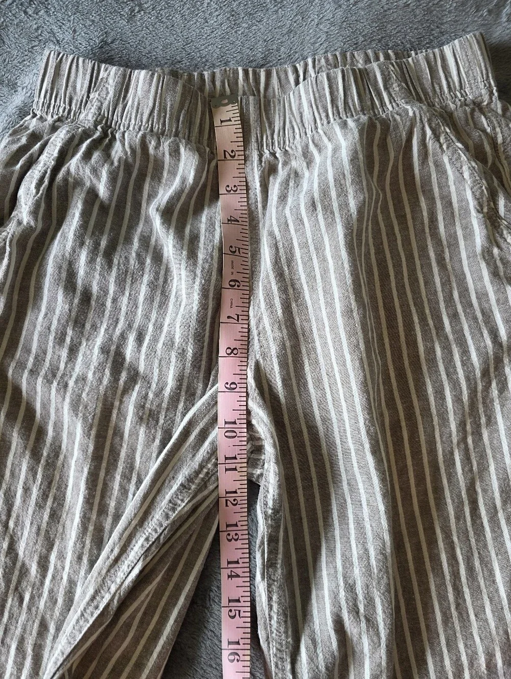 Duluth Trading Co Overeasy Lightweight Hemp Capri Pants Sz 4 Coastal Resortwear